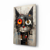 Cat Glass Wall Art.